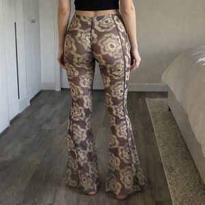 Urban Outfitters Bryan Geometric Retro Disco Pull On Flare Pant Women’s X-Small